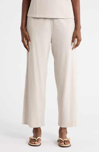 Jersey Ankle Wide Leg Pants