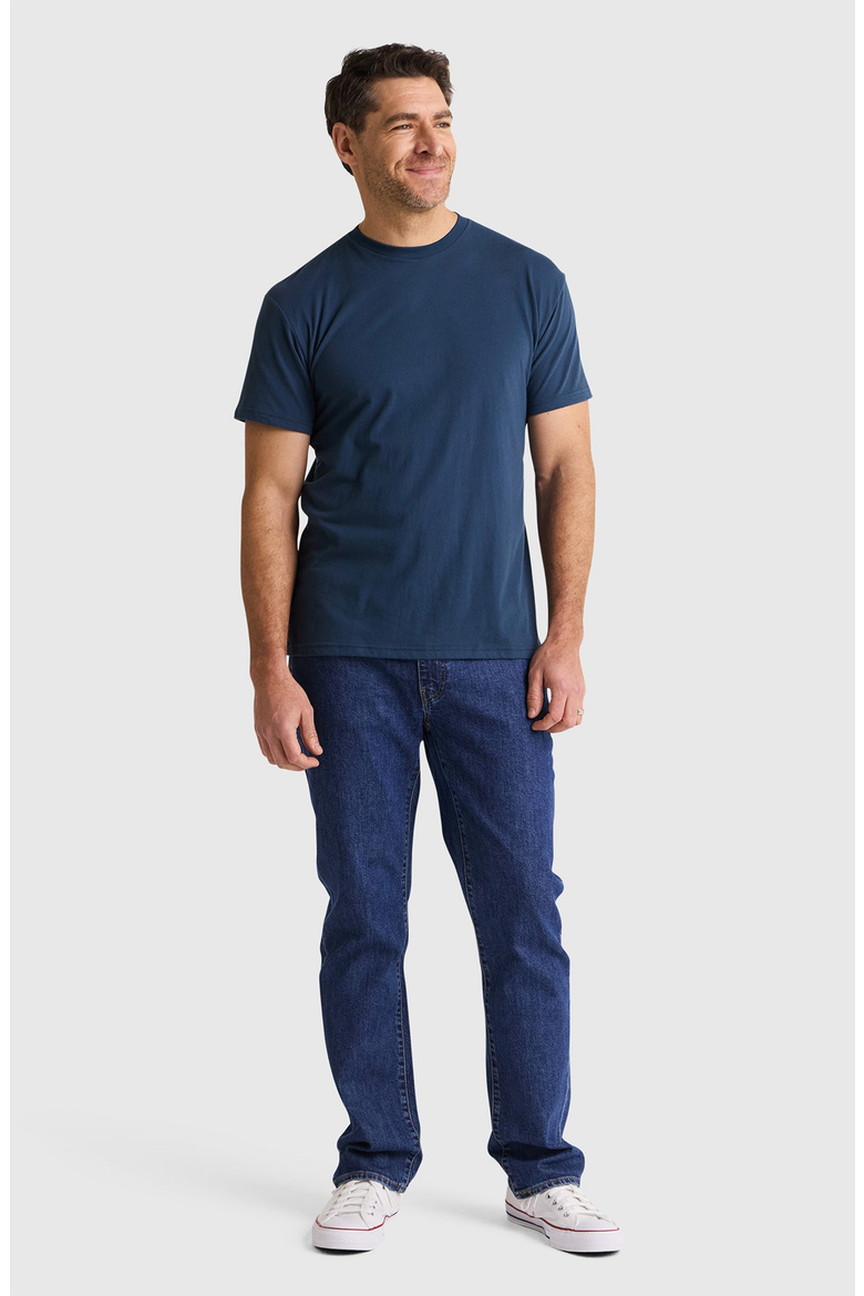 Crew Neck T Shirt, Alternate, color, Slate Blue