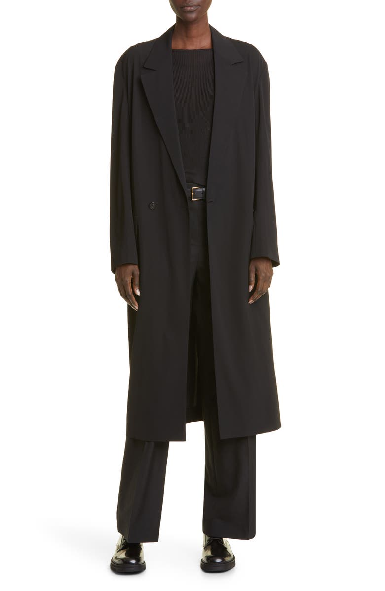 The Row Biana Double Breasted Long Coat, Alternate, color,