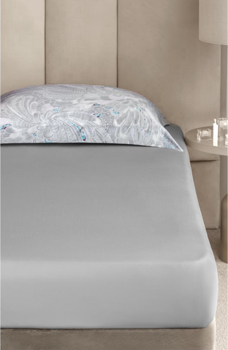 Togas Perla Flat Sheet, Alternate, color, Grey