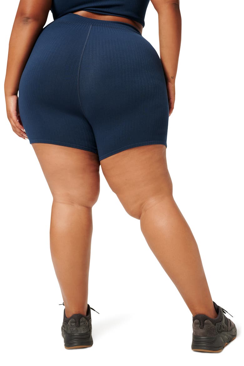 Seamless Rib Bike Shorts, Alternate, color, TWILIGHT001
