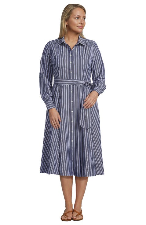 Plus Size Poplin Perfect Shirt Dress