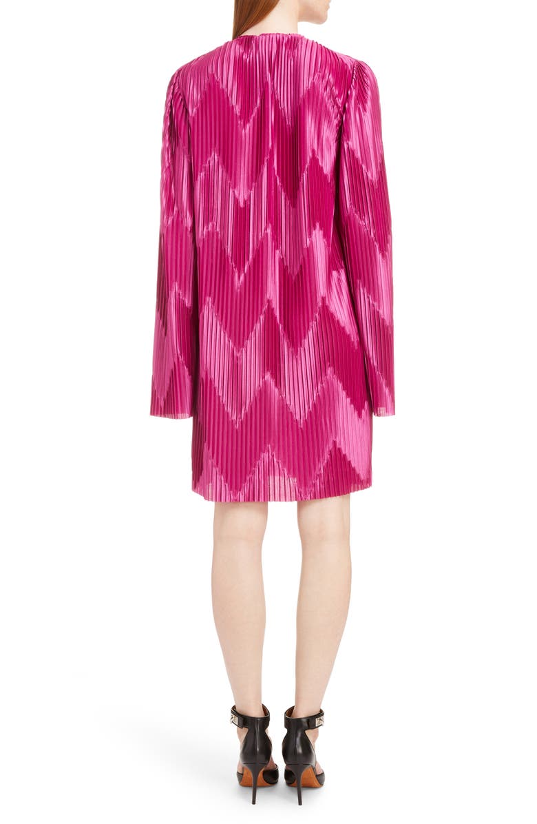 Givenchy Zigzag Pleated Jersey Dress, Alternate, color, 