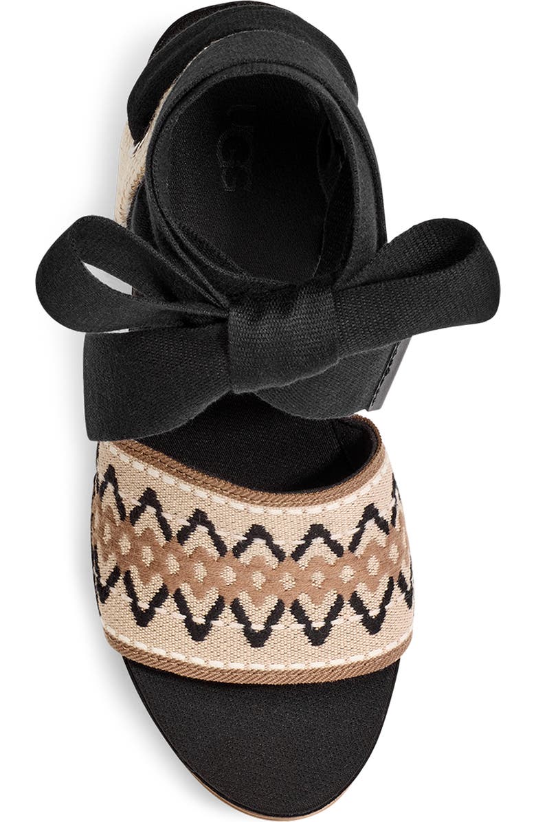 UGG<sup>®</sup> Abbot Ankle Wrap Wedge Sandal, Alternate, color,