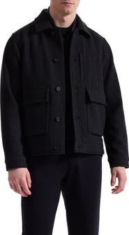 Bugatchi Tweed Jacket with Removable Quilted Vest