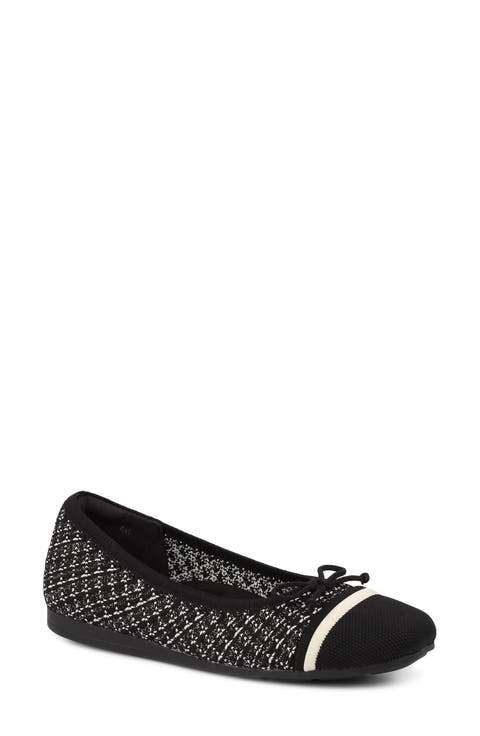 Noelle Cap Toe Ballet Flat (Women)