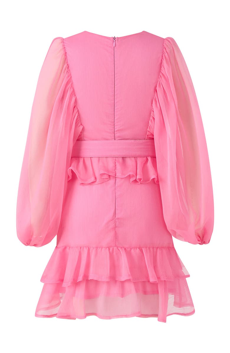 Marlo Kids Soleil Frill Mini Dress, Alternate, color, Candy