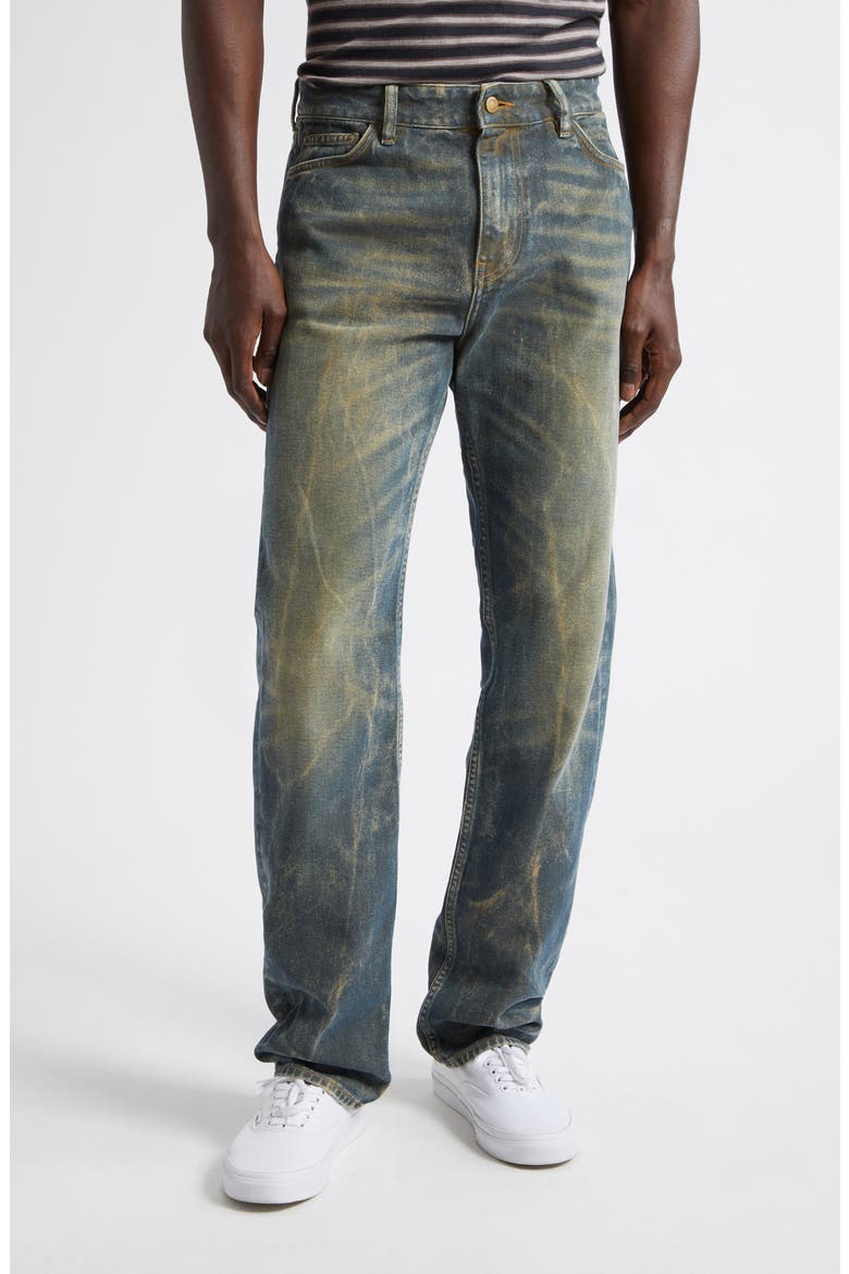 Lars Organic Cotton Straight Leg Jeans, Main, color, ACID FOREST
