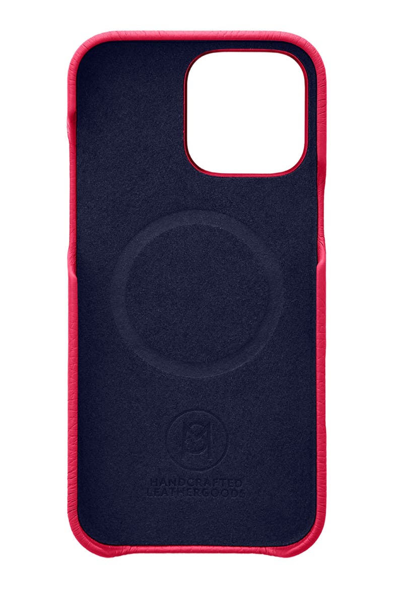 Leather Phone Case, Alternate, color, Shibuya Fuchsia