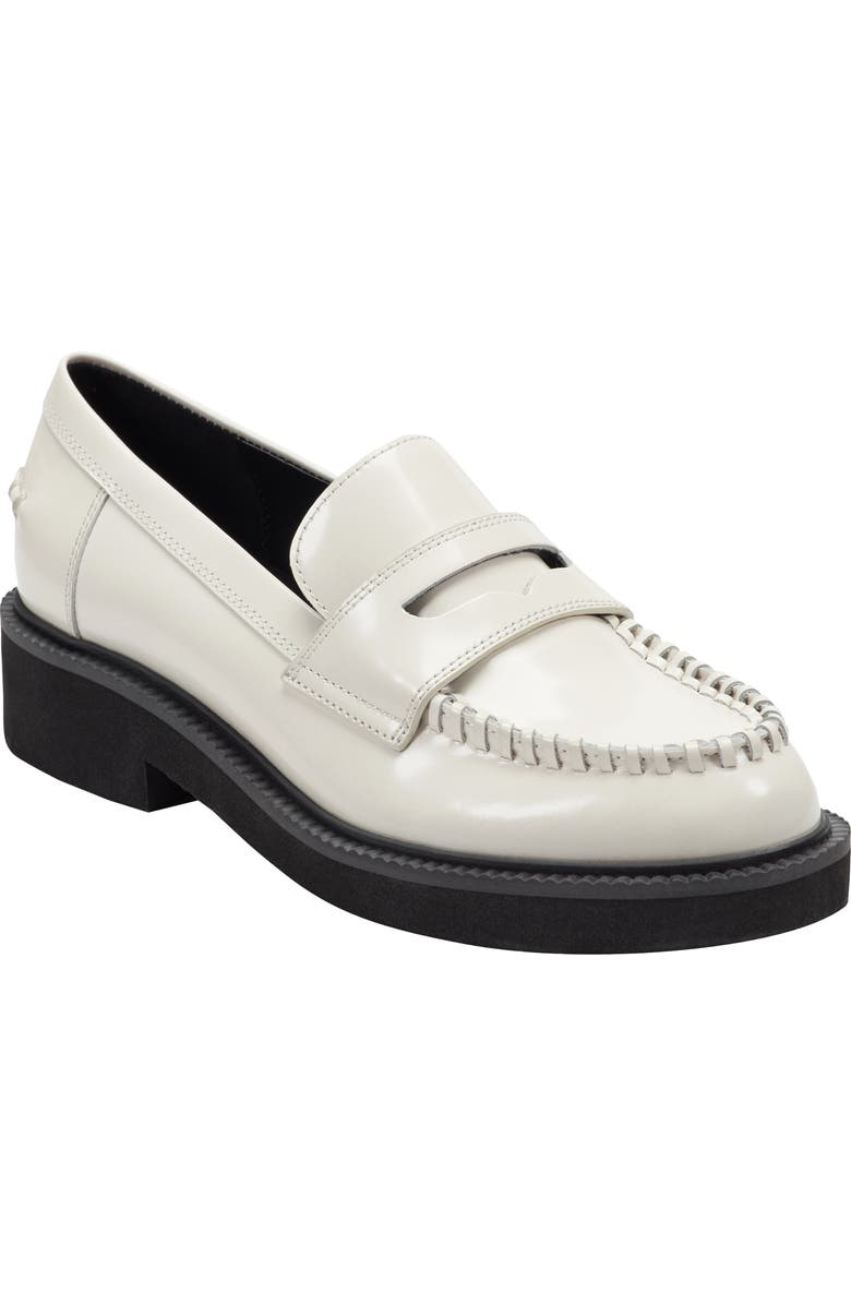 Marc Fisher LTD Dagman Penny Loafer, Main, color, Ivory