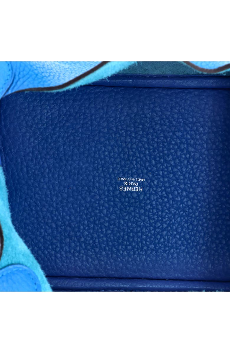 Pre-Owned Hermes Picotin Lock Bag Clemence PM, Alternate, color, Bleu Zanzibar
