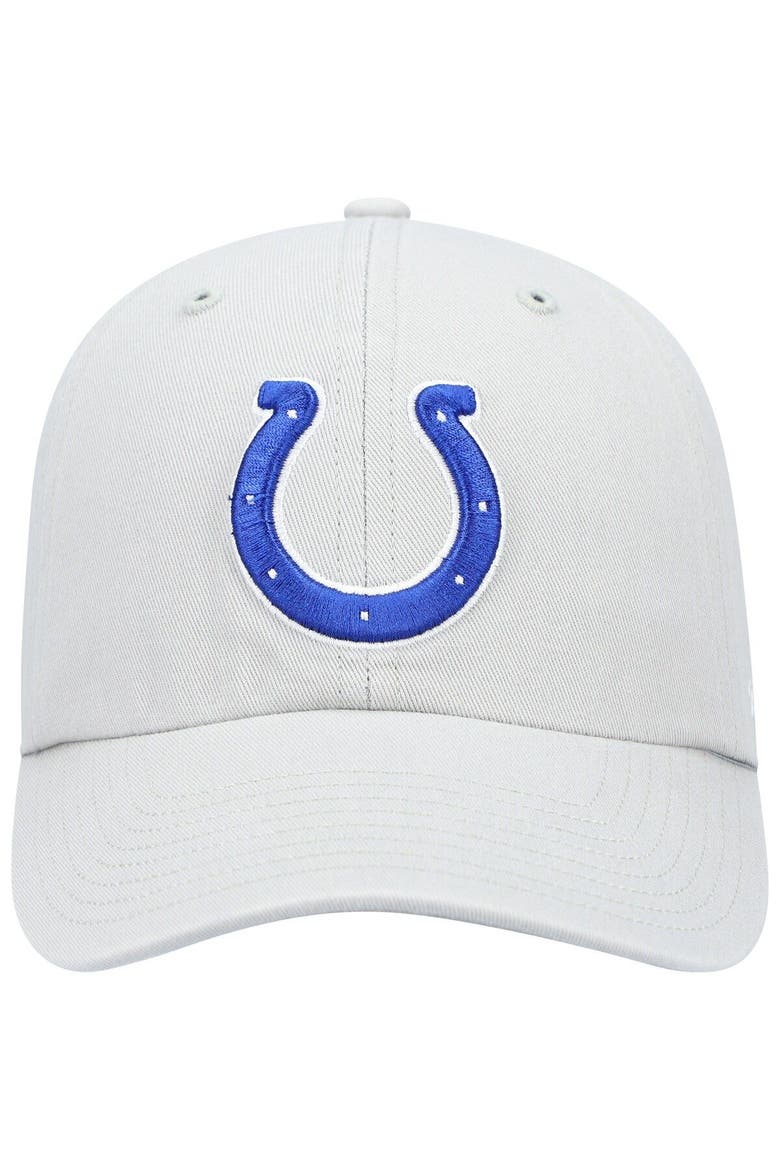 Men's '47 Gray Indianapolis Colts Secondary Clean Up Adjustable Hat, Alternate, color, Gray