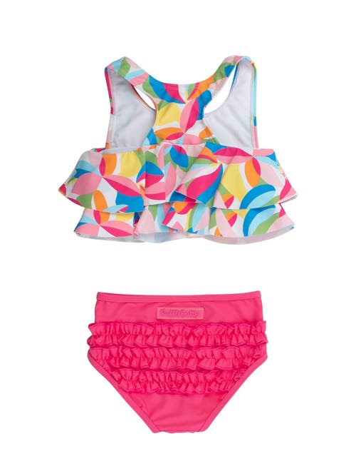 Rufflebutts Upf50 Flounce Bikini In Multi