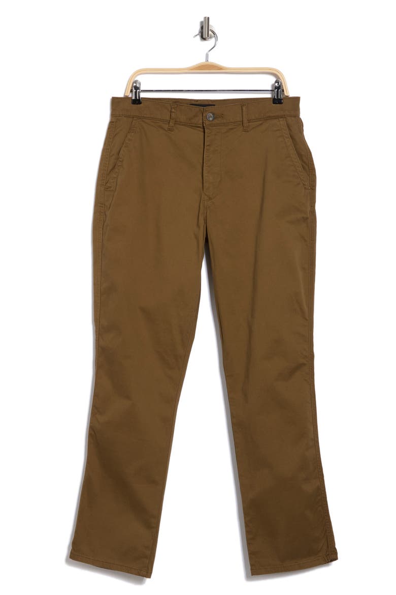 Sateen Flat Front Pants, Alternate, color, CAPERS