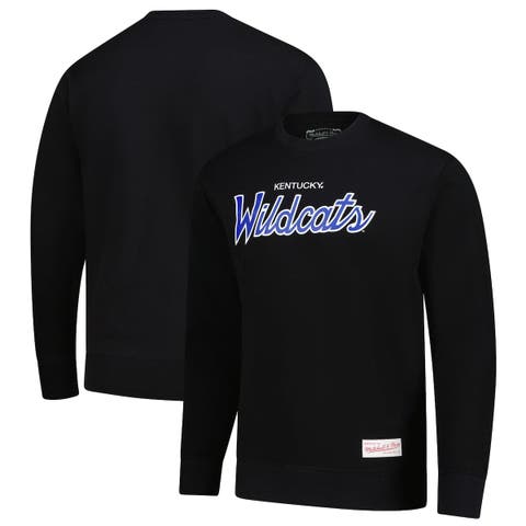 Men's Mitchell & Ness  Black Kentucky Wildcats Elite Script Pullover Sweatshirt