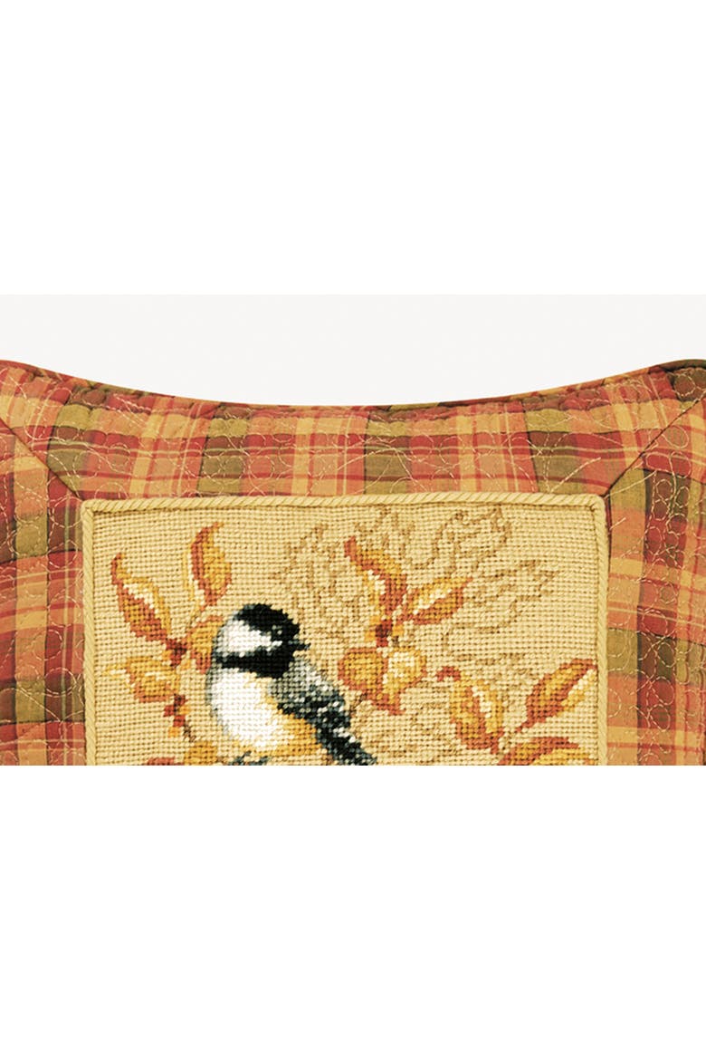 Blessings Needlepoint Pillow, 16" x 16", Alternate, color, Yellow