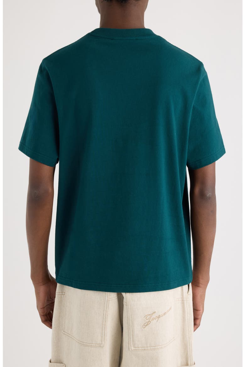 Le T-Shirt Club Embroidered T-Shirt, Alternate, color, JACQUEMUS CLUB DARK GREEN