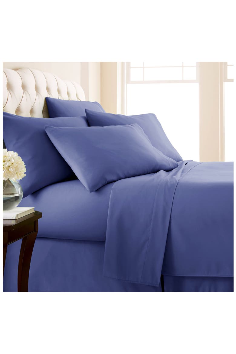Southshore Essentials Double Brushed 100 GSM Sheet Set, Main, color, DENIM BLUE