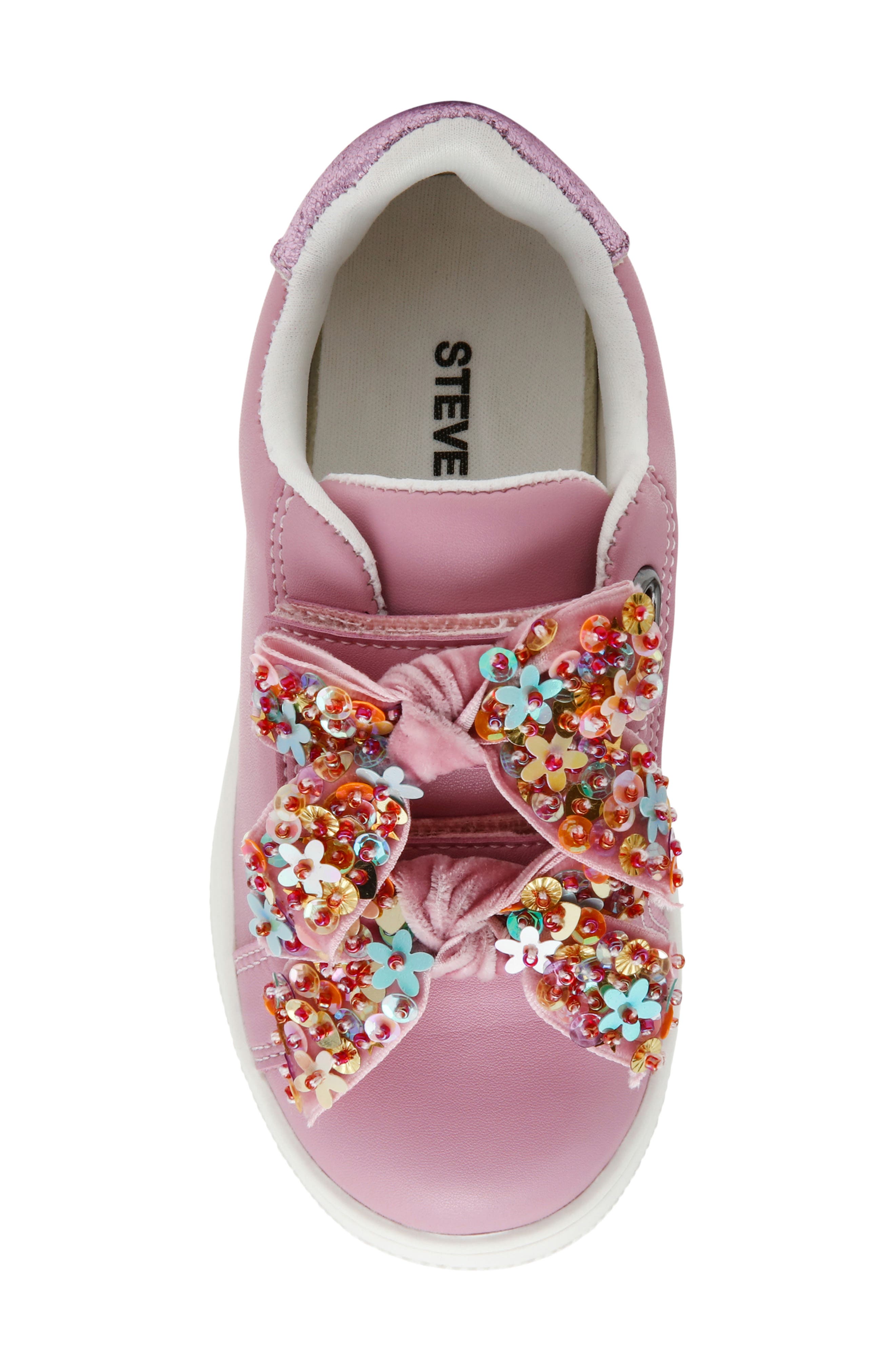 Steve Madden Kids' TTALES Faux Leather Sneaker, Alternate, color, Pink
