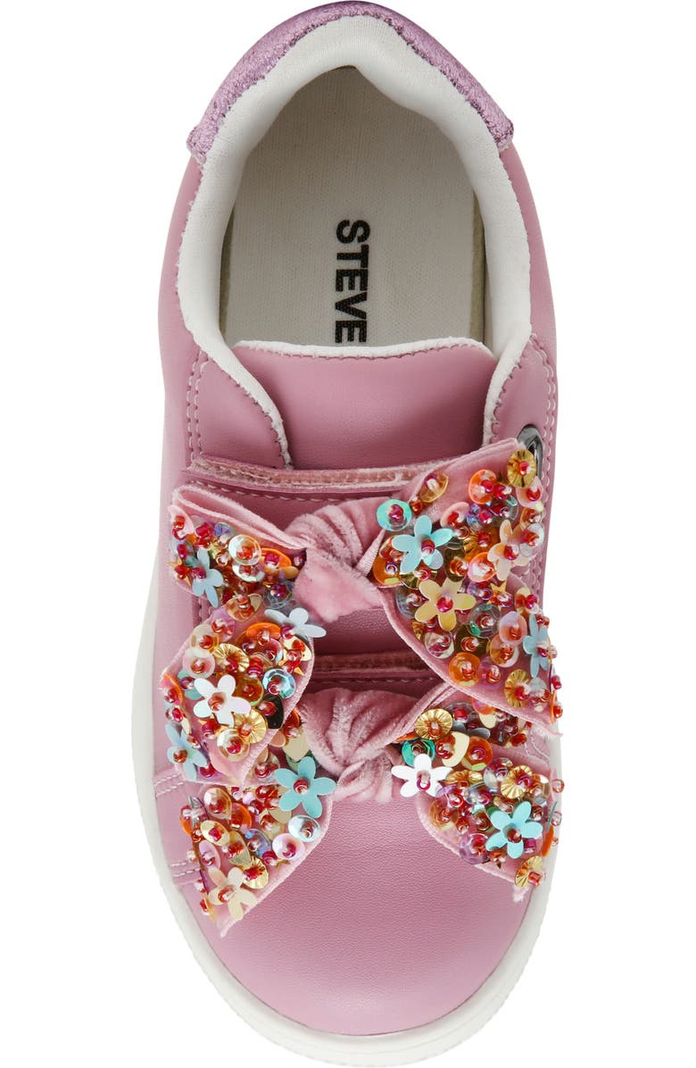 Steve Madden Kids' TTALES Faux Leather Sneaker, Alternate, color, Pink