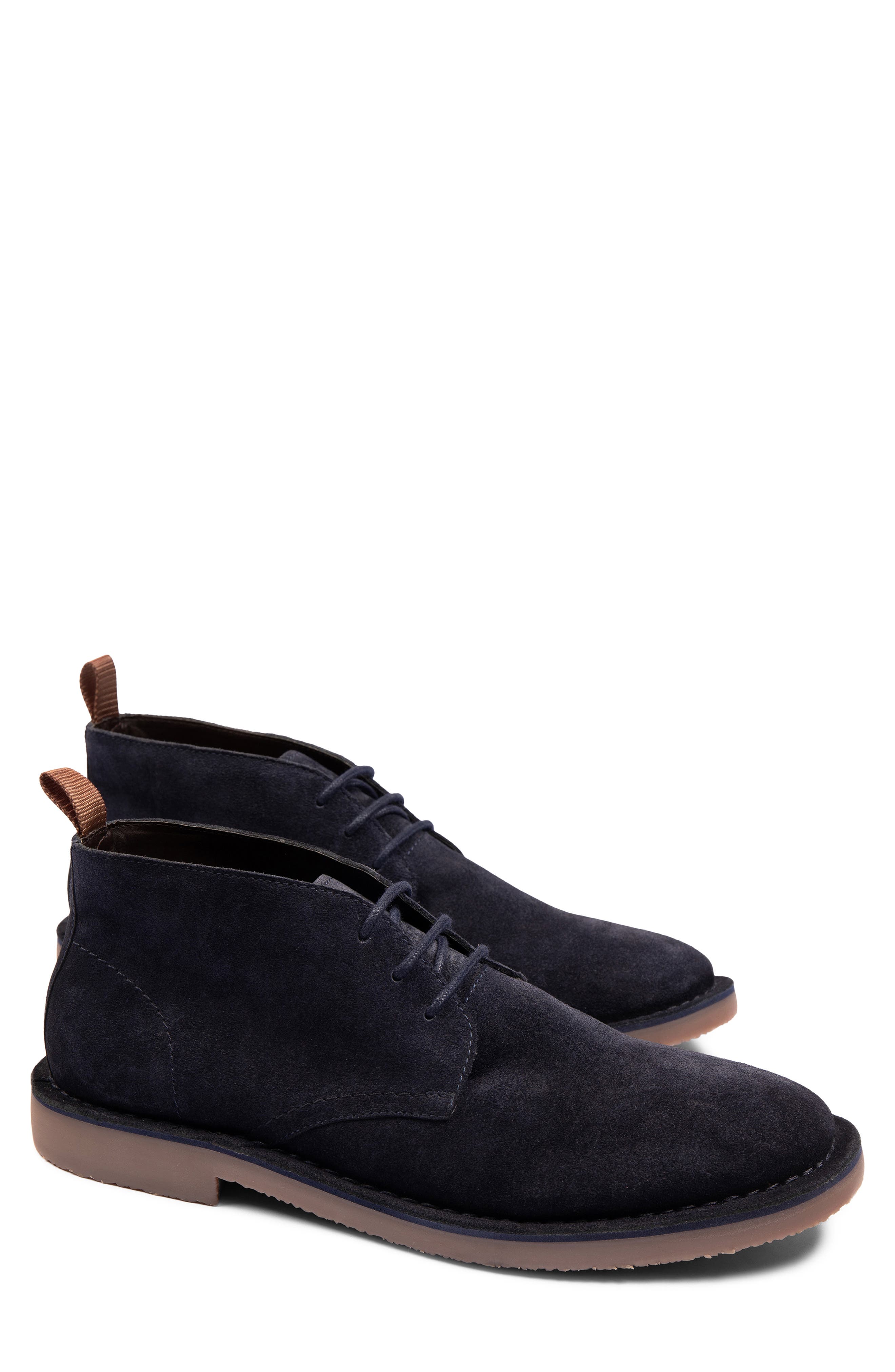David Leather Chukka Boot, Main, color, NAVY
