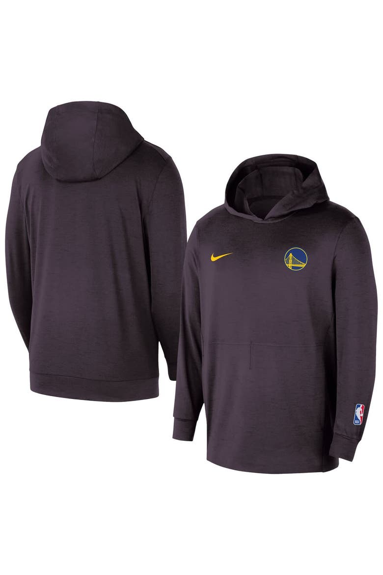 Men's Nike  Black Golden State Warriors Authentic Practice Yoga Restore Dri-Fit Pullover Hoodie, Main, color, Black