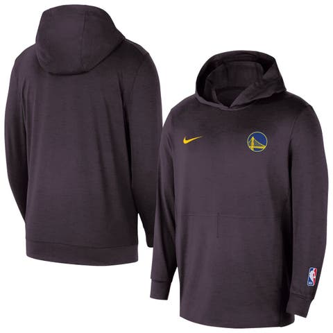 Men's Nike  Black Golden State Warriors Authentic Practice Yoga Restore Dri-Fit Pullover Hoodie
