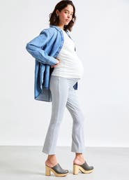 HATCH Collection The Maternity Bodyflex Crop Flare Legging
