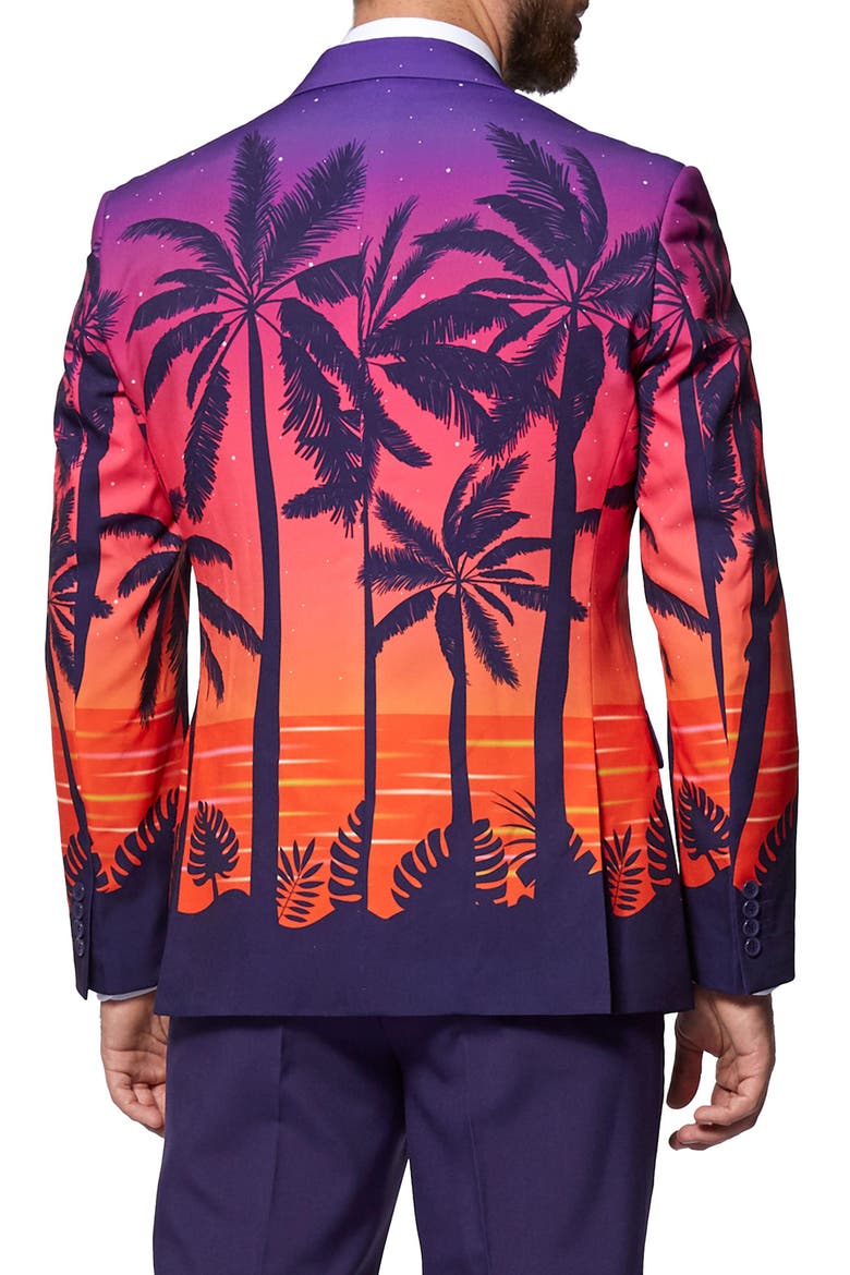 Suave Sunset Suit, Alternate, color, BLUE
