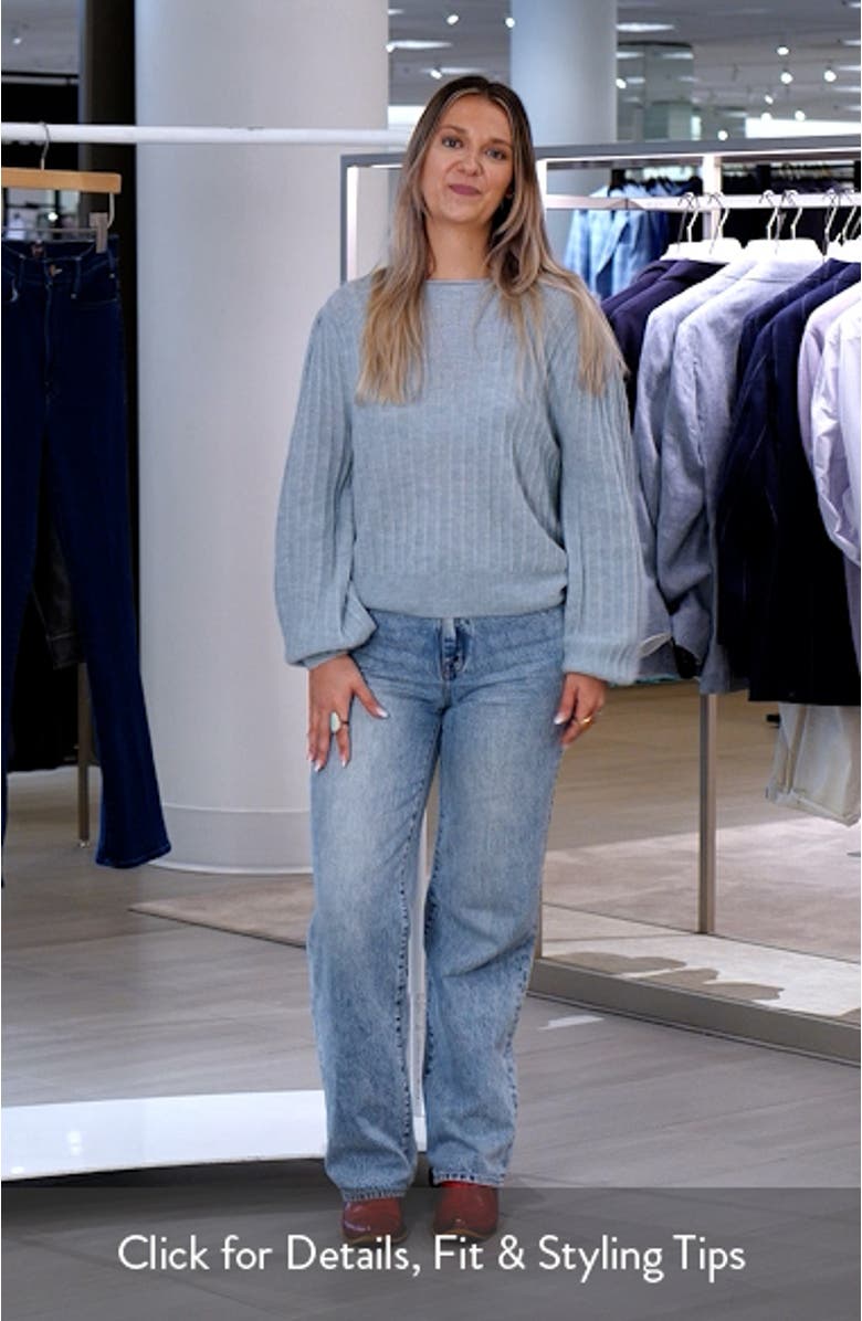 Alpaca & Wool Blend Rib Sweater, sales video thumbnail