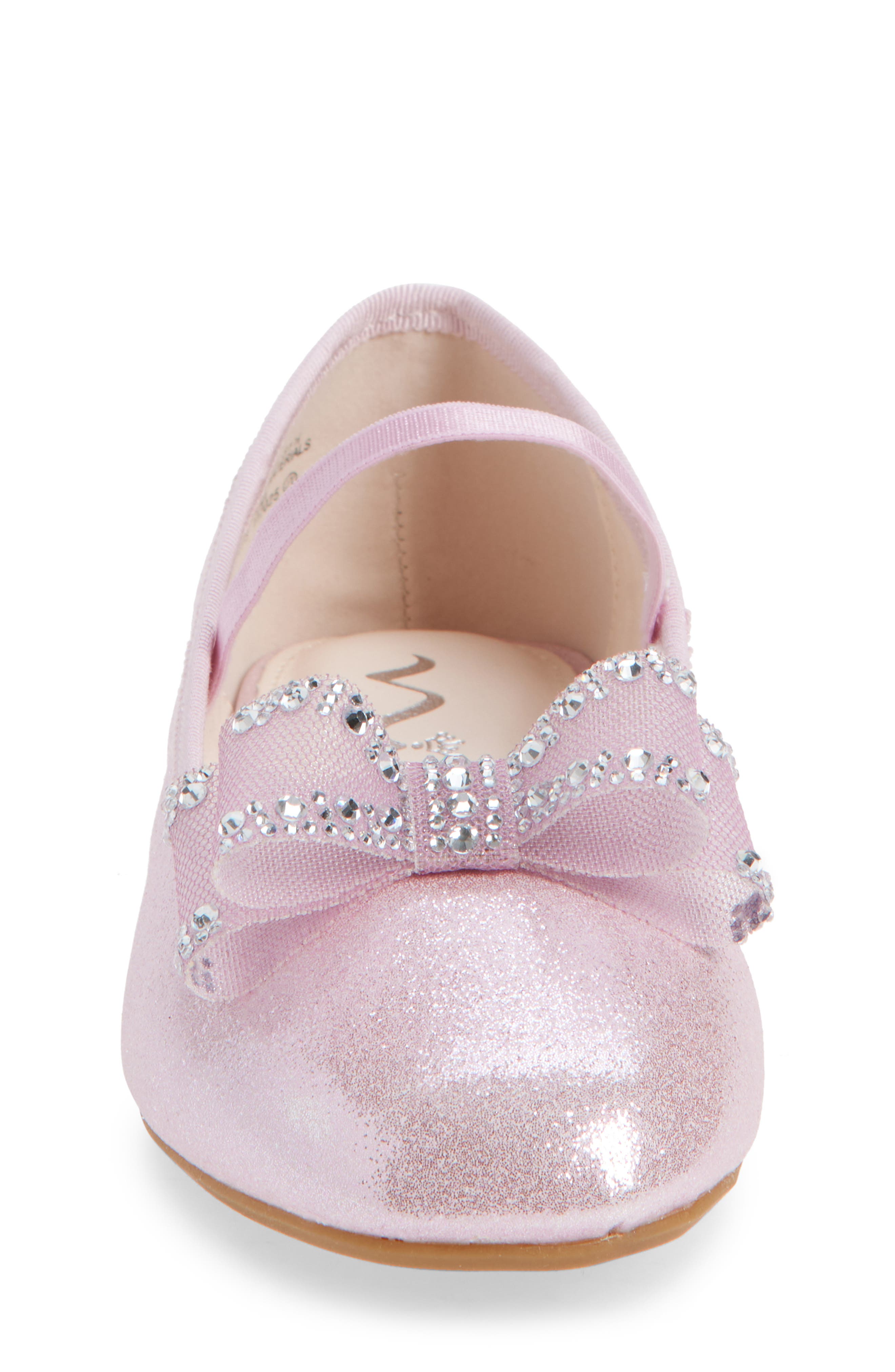 Nina Kids' Sidnee Mary Jane Flat, Alternate, color, Pink Shimmer