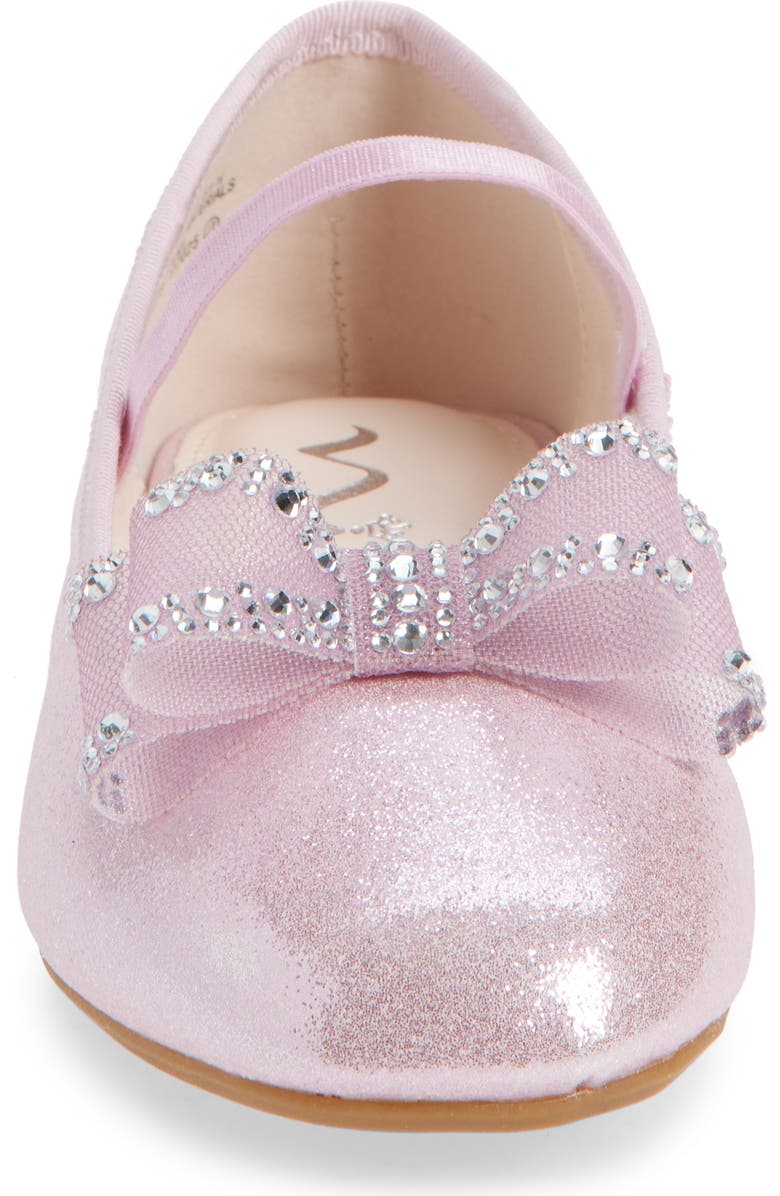 Nina Kids' Sidnee Mary Jane Flat, Alternate, color, Pink Shimmer