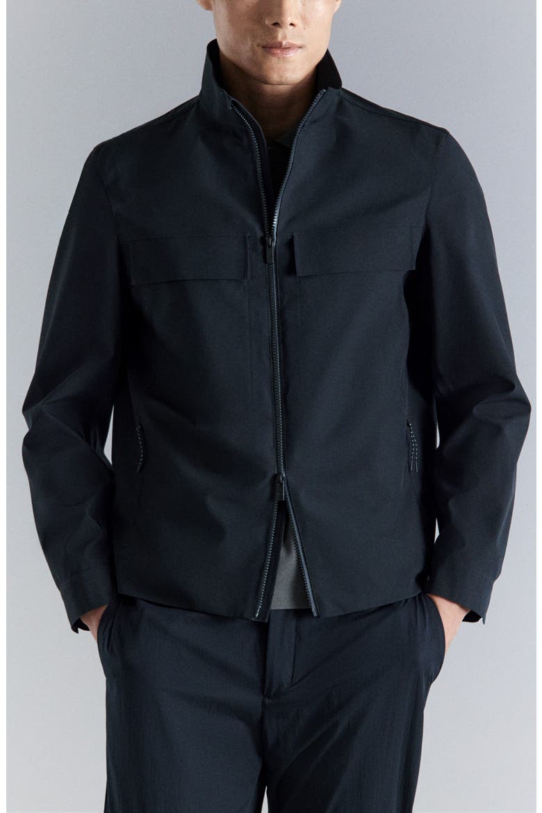 Water Repellent Jacket, Main, color, NAVY