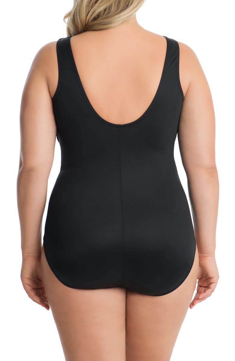 Miraclesuit<sup>®</sup> Illusionists Palma One-Piece Swimsuit, Alternate, color, Black