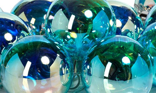 Zodax Set Of 10 Spectrum Led String Lights In Blue