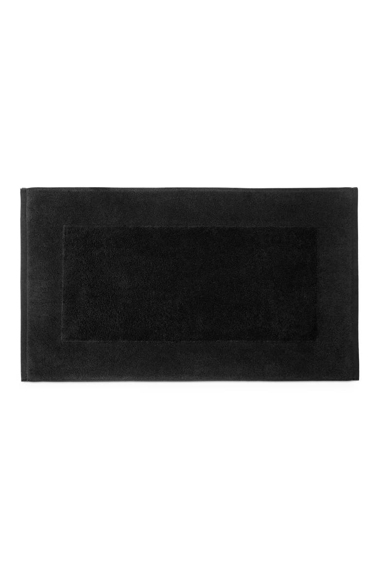 Bello Nuovo Combed Cotton Bath Mat, Main, color, BLACK