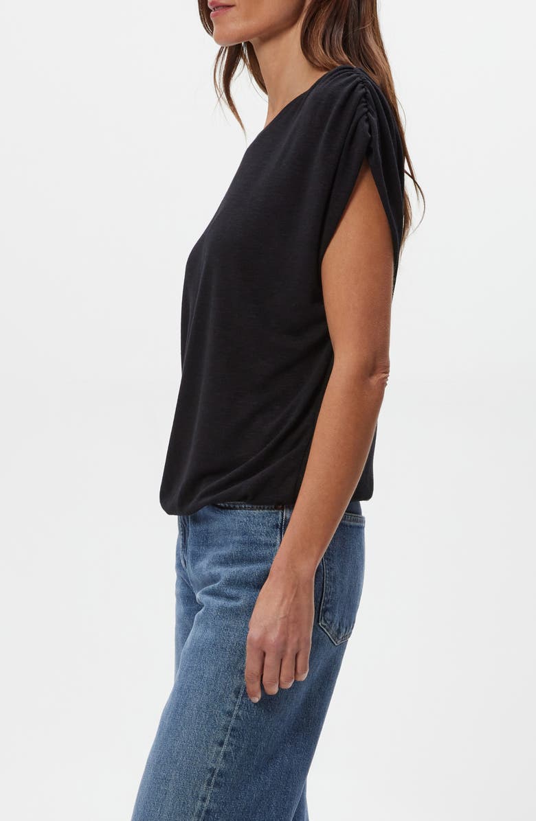 Michael Stars Sharron Cap Sleeve T-Shirt, Alternate, color, Black