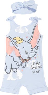 Disney Classics Toddler Girls' 2-Piece Sleeveless Romper and Headband Set