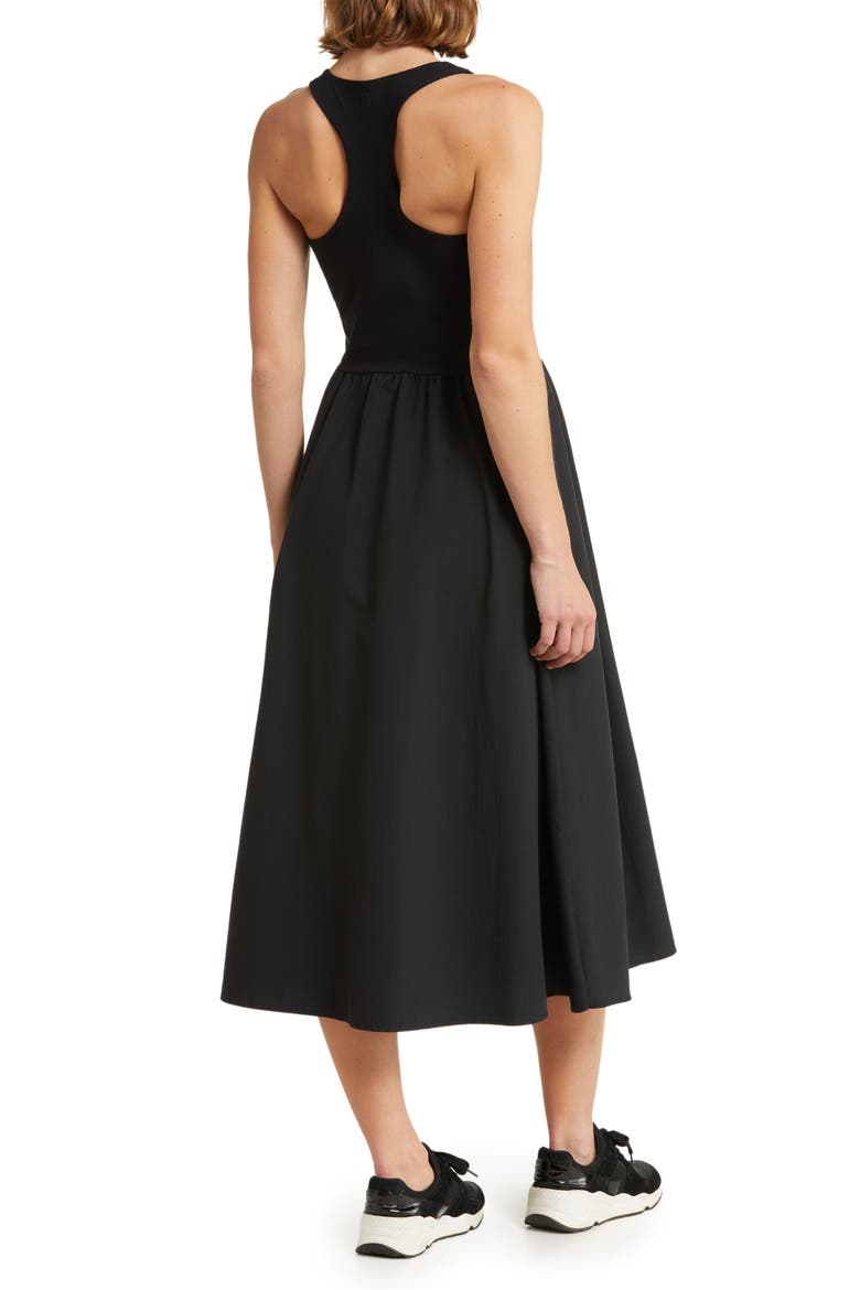 Explorer Rib Bodice Racerback Dress, Alternate, color, BLACK