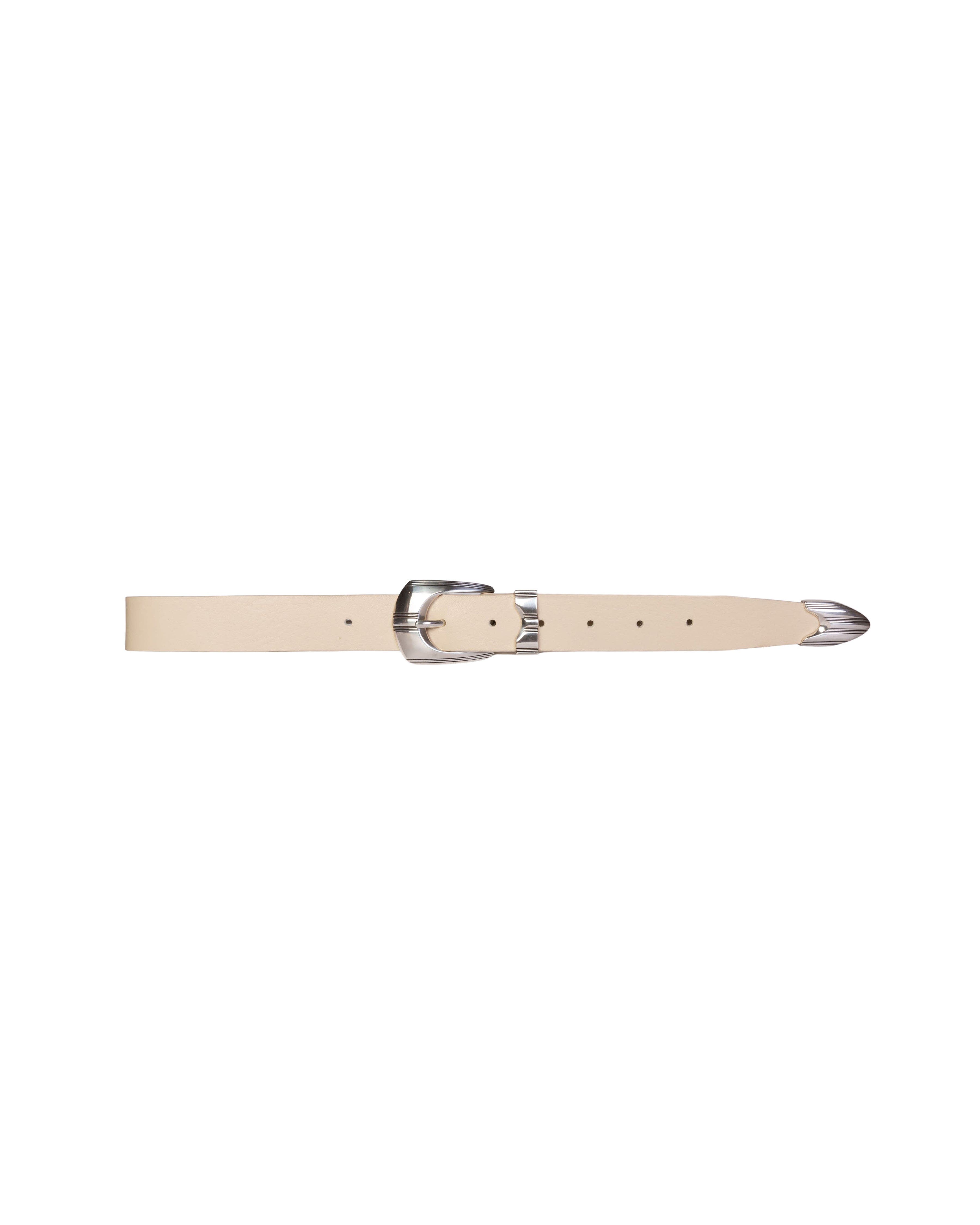 selected Cream Leather / Silver