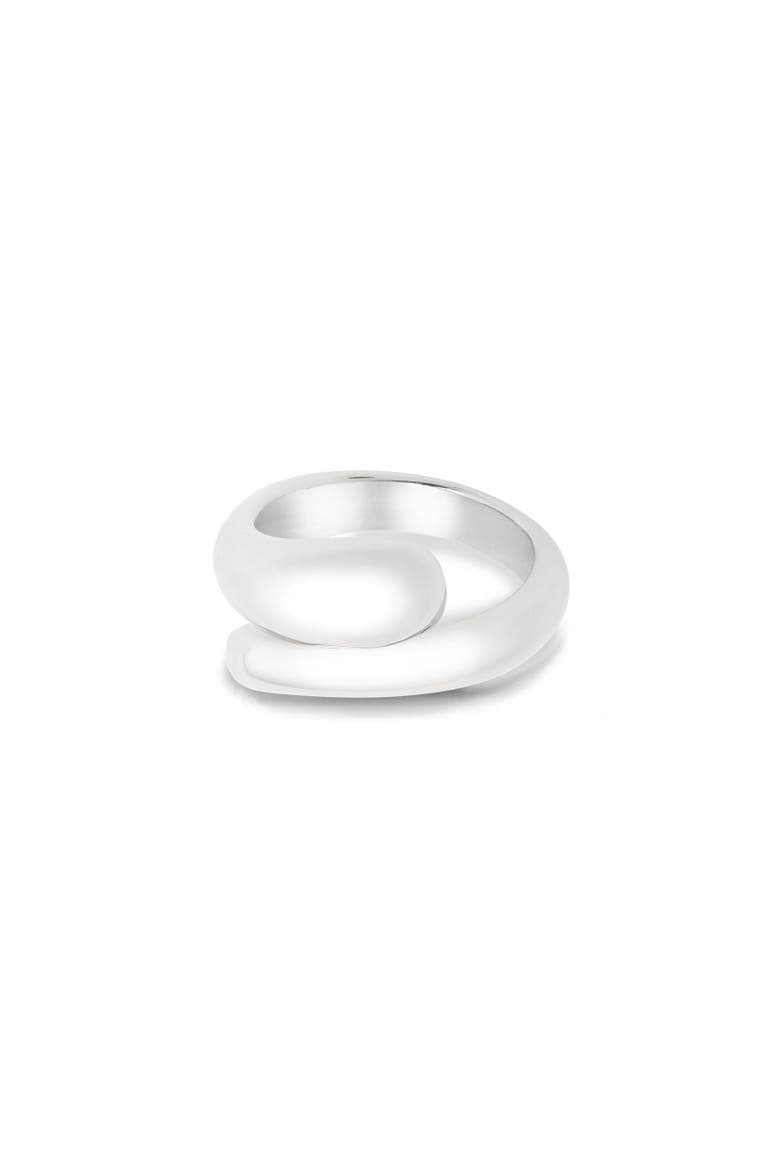 Sculpted Coil Ring, Main, color, Sterling Silver