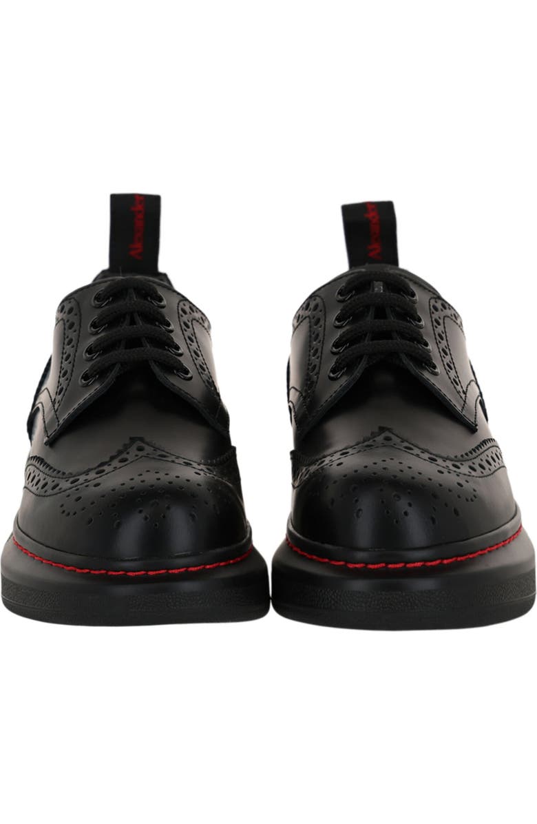 McQueen Liquid Brogue Derby, Alternate, color, Black