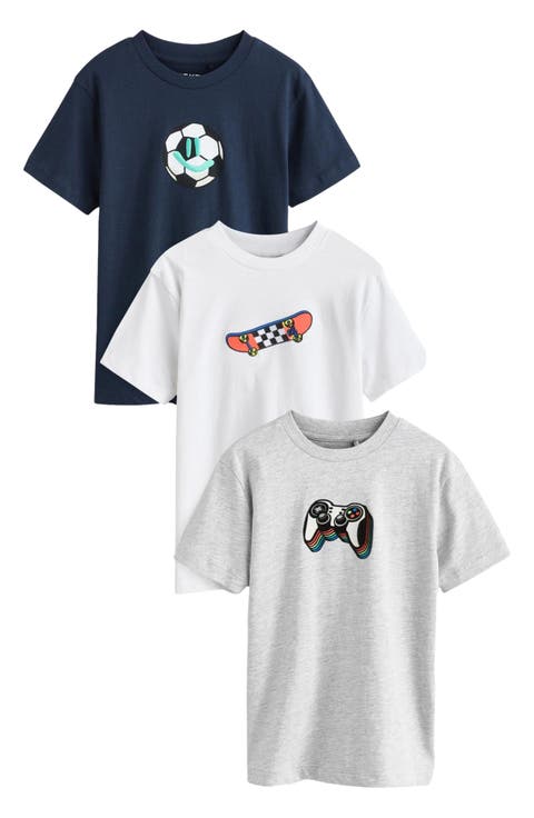 Kids' Gamer Assorted 3-Pack Cotton T-Shirts (Little Kid)