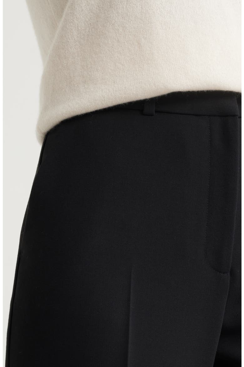 Ankle Straight Leg Pants, Alternate, color, BLACK
