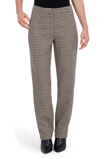 Ookie & Lala Houndstooth Print Trousers In Multi