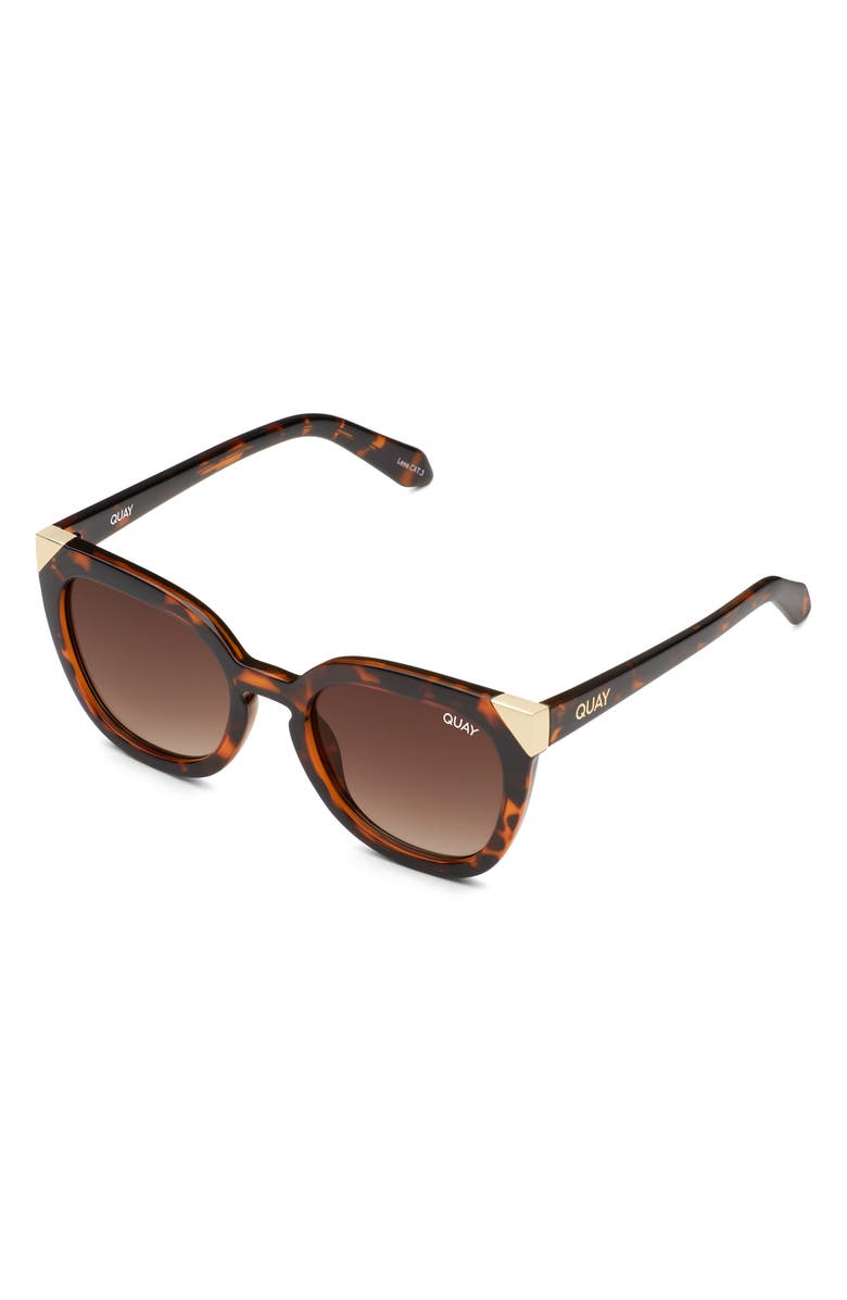 QUAY Noosa Metal 50mm Gradient Cat Eye Sunglasses, Alternate, color, 