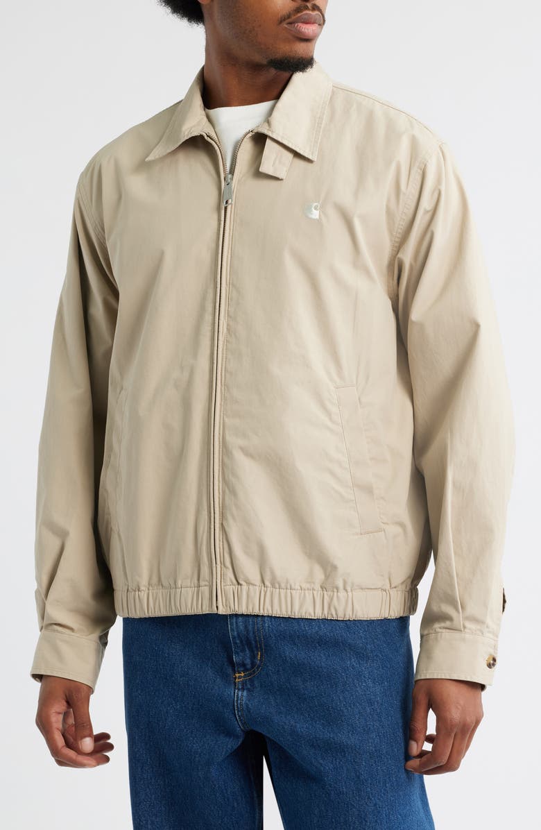 Carhartt Work In Progress Duke Cotton Poplin Zip Jacket, Alternate, color, 