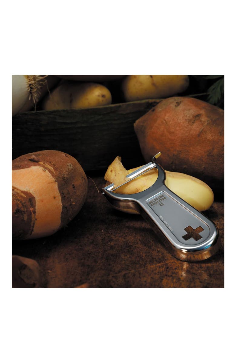 Kuhn Rikon 4-Inch Swiss Metal Peeler, Alternate, color, Silver