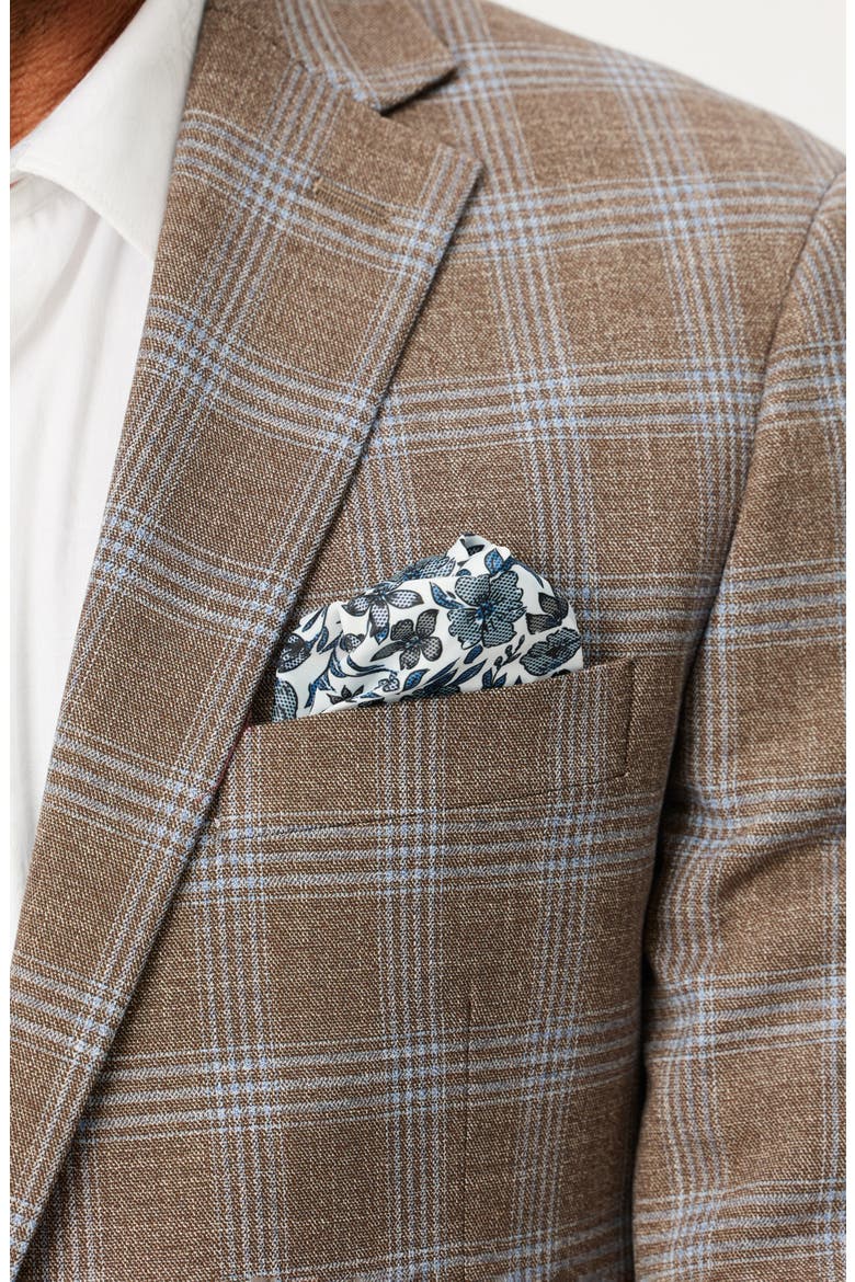 Plaid Sport Coat, Alternate, color, BROWN