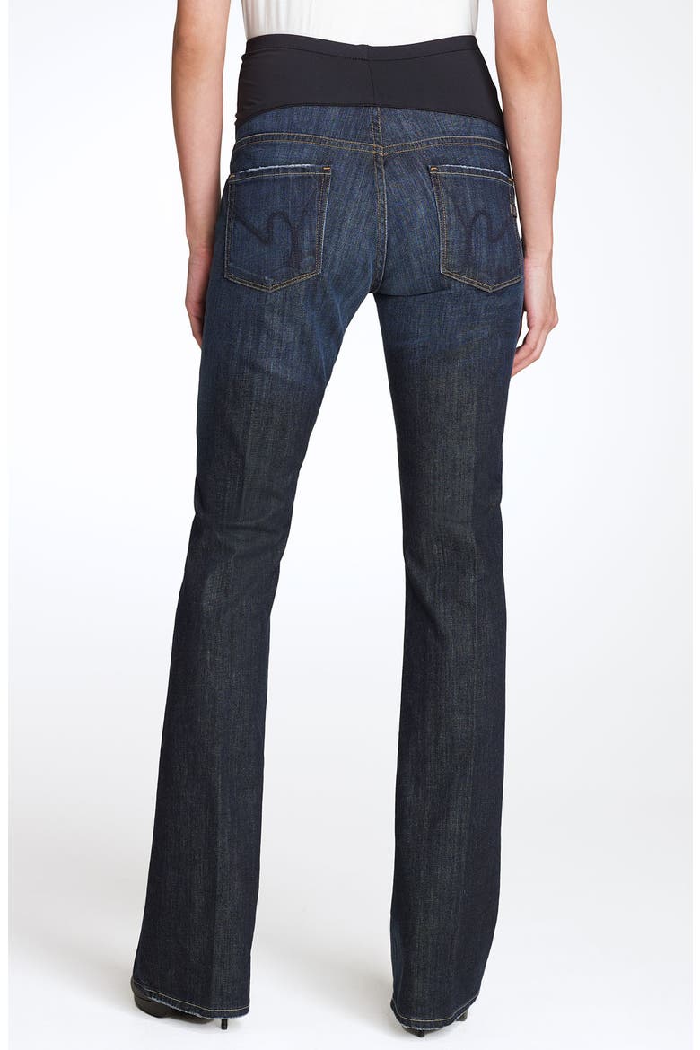'Kelly' Maternity Bootcut Stretch Jeans, Alternate, color, NEW PACIFIC BLUE